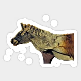 Cosquer Cave Horse Sticker